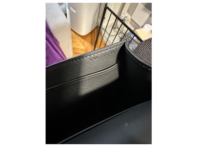 Borsa a mano Hermès Geta in pelle nera con finiture oro Nero - vista 2