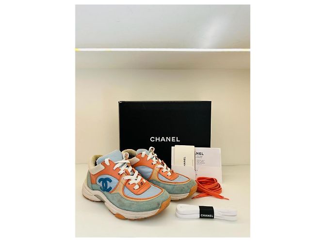 Chanel Gomma Sneaker Mehrfarbig Leder Größe 37 Mehrfarben - Ansicht 6