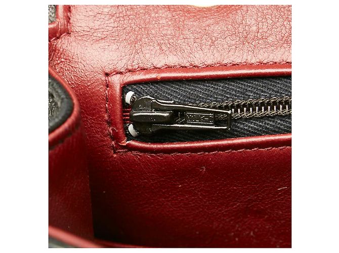 Chanel Bolsa de corrente de couro acolchoado CC com aba Preto - vista 6