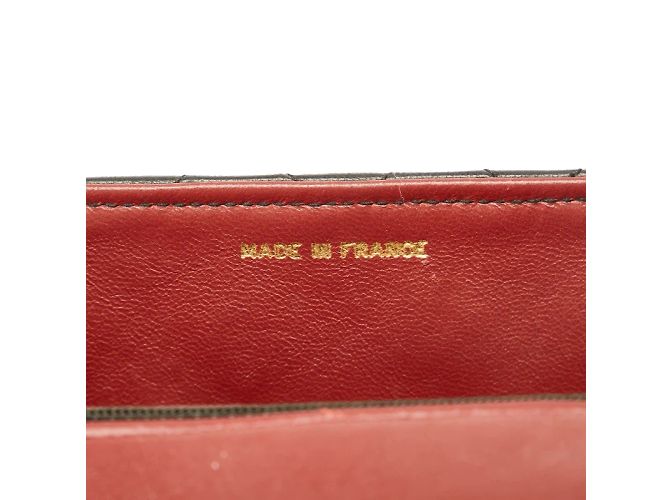 Chanel Bolsa de corrente de couro acolchoado CC com aba Preto - vista 8