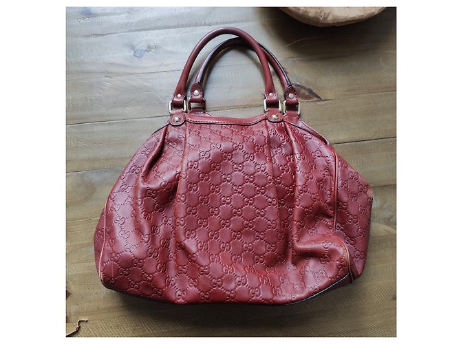 Gucci modello Sukey in pelle rossa Rosso - vista 2