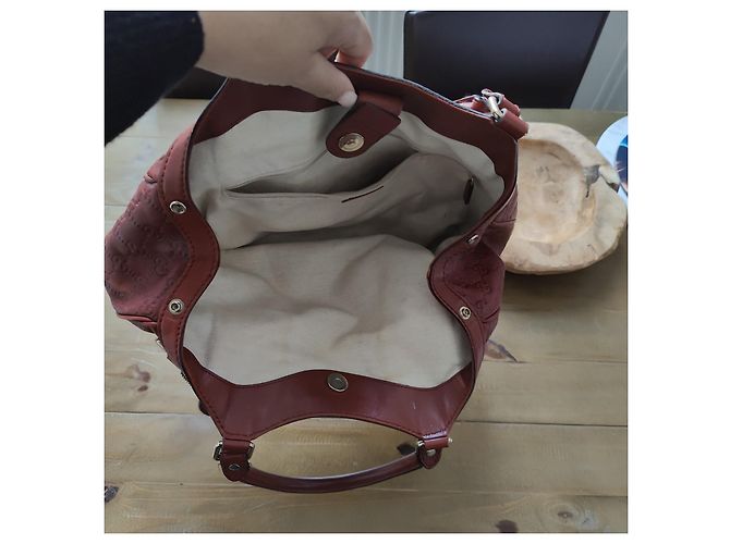 Gucci modello Sukey in pelle rossa Rosso - vista 4
