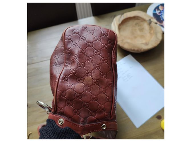 Gucci modello Sukey in pelle rossa Rosso - vista 5