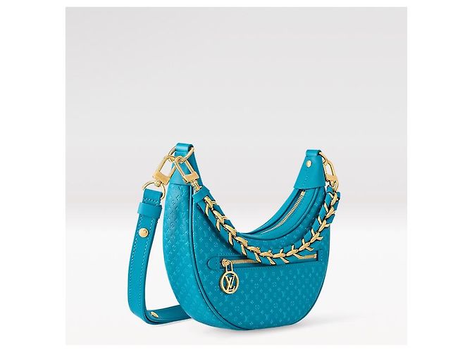 Louis Vuitton Loop borsa a mano in pelle blu - vista 2