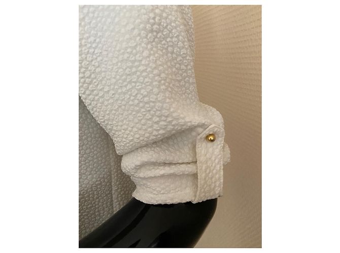 Robe Bash Eggshell avec liseré doré Blanc cassé - vue 3