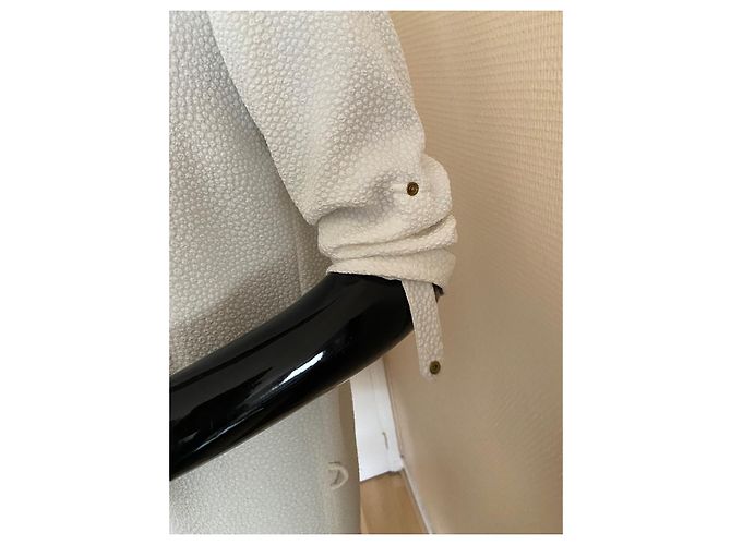 Robe Bash Eggshell avec liseré doré Blanc cassé - vue 4