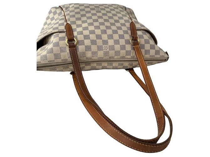 Borsa Louis Vuitton Totally PM Damier Azur tela - vista 6
