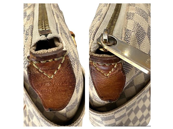 Borsa Louis Vuitton Totally PM Damier Azur tela - vista 8