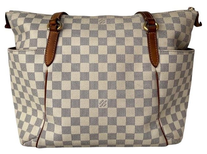 Borsa Louis Vuitton Totally PM Damier Azur tela - vista 9