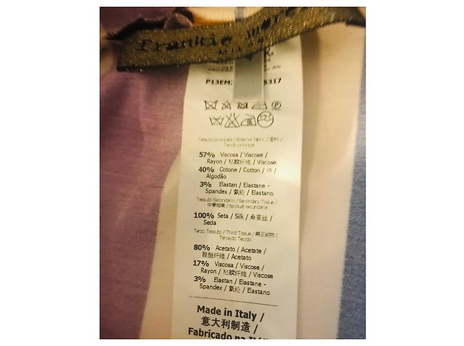 Vestido Frankie Morello a rayas con aplicación de seda - vista 8