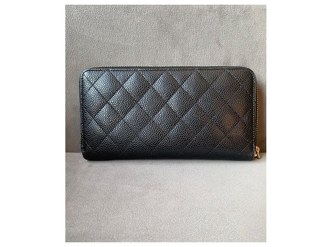 Chanel Timeless Portafoglio Classico con Zip Beige Pelle - vista 2