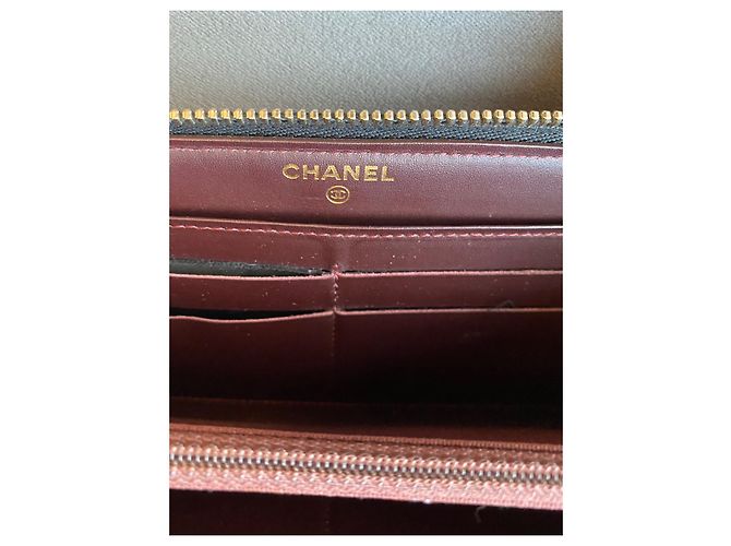 Chanel Timeless Portafoglio Classico con Zip Beige Pelle - vista 6