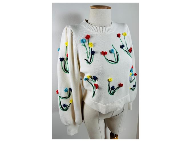 Alice + Olivia 3D Pullover Baumwolle Wolle Mehrfarben - Ansicht 2