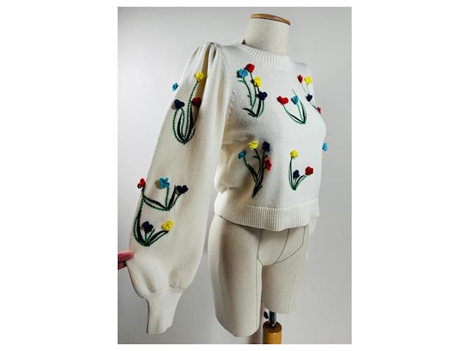 Alice + Olivia 3D Pullover Baumwolle Wolle Mehrfarben - Ansicht 3