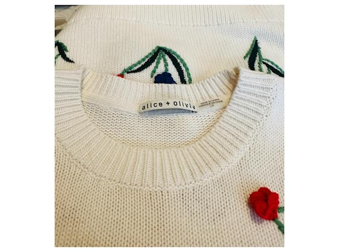 Alice + Olivia 3D Pullover Baumwolle Wolle Mehrfarben - Ansicht 5