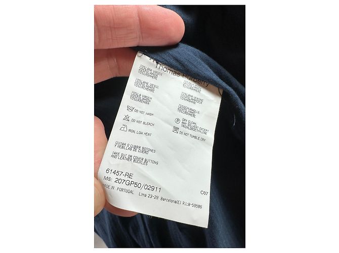 Abrigo de lana y cachemira gris Thomas Burberry - vista 11