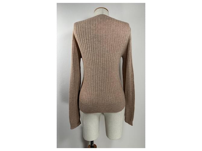 Autre Marque Just Cashmere Rippstrickpullover Rundhals Kaschmir Camel Kamel - Ansicht 4