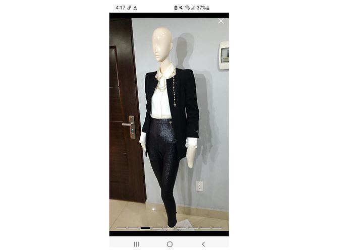 Cambon Chanel Pantalones, polainas Negro - vista 7