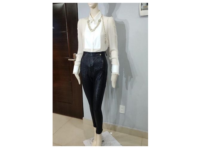 Cambon Chanel Pantalones, polainas Negro - vista 8
