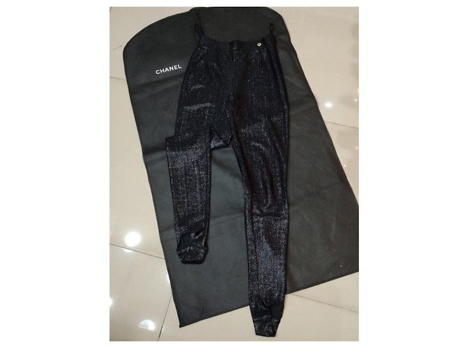 Cambon Chanel Pantalones, polainas Negro - vista 9