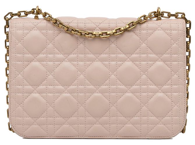 Borsa a tracolla Dior Rosa Cannage Dioraddict - vista 3