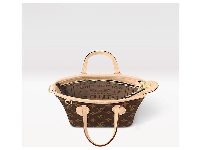 Louis Vuitton Neverfull BB Tela Monogramma Marrone - vista 2