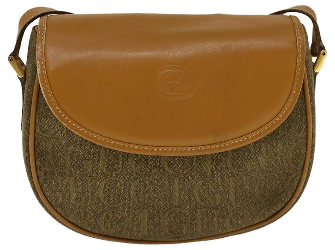 GUCCI Shoulder Bag Coated Canvas Brown 007 58 0074 Auth am5132 - view 13