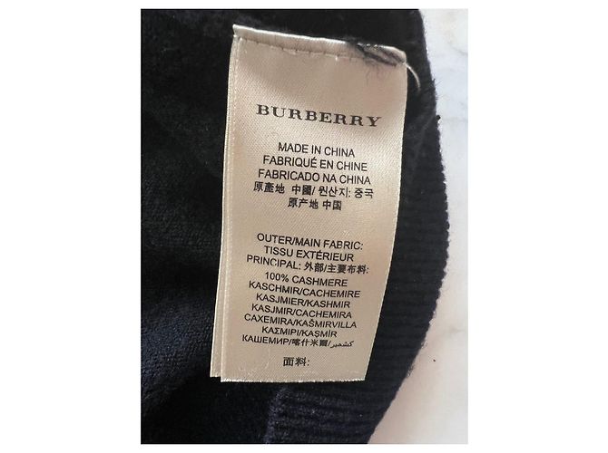 Burberry Brit Kaschmirpullover Schwarz XL - Ansicht 4