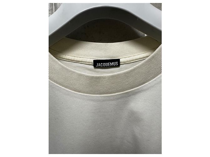 Maglietta Jacquemus L'Amour Nero Beige Crema - vista 3