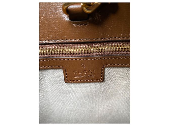 Borsa tote Gucci GG Supreme marrone - vista 14