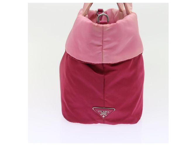 Prada Handtasche Nylon 2weg Pink Auth bs9228 - Ansicht 4