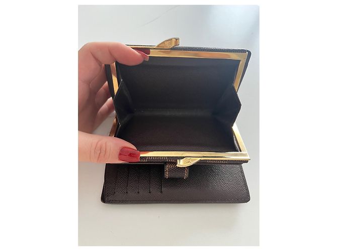 Louis Vuitton Viennese Geldbörse Braun Stoff - Ansicht 3