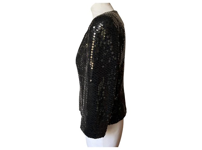 Chanel Paillettenblazer schwarz - Ansicht 2