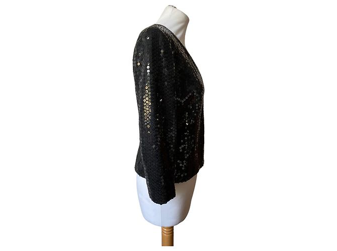 Chanel Paillettenblazer schwarz - Ansicht 3