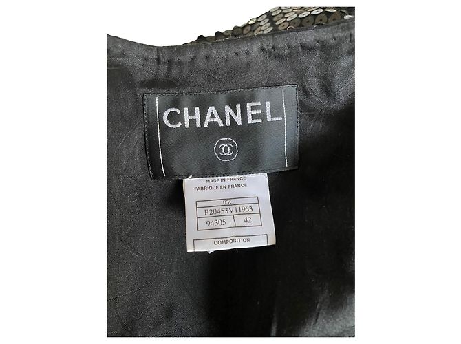 Chanel Paillettenblazer schwarz - Ansicht 4