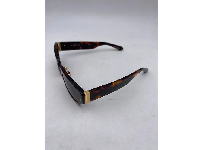 Autre Marque Non Signé / Unsigned sunglasses T.  Plastic Brown - view 4