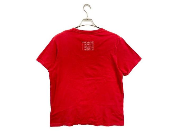 T-shirt a maniche corte Moncler Genius Fragment Rossa Cotone Rosso - vista 2