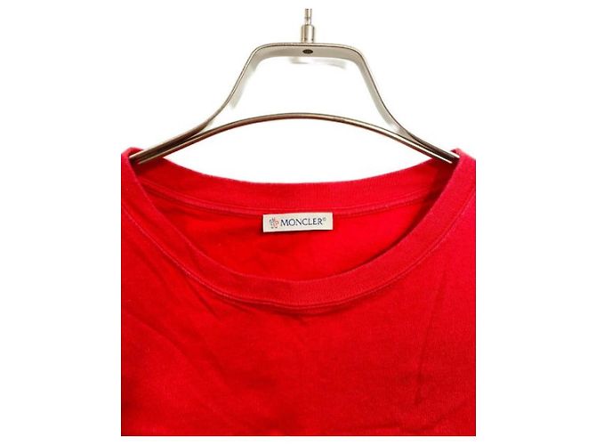 T-shirt a maniche corte Moncler Genius Fragment Rossa Cotone Rosso - vista 3