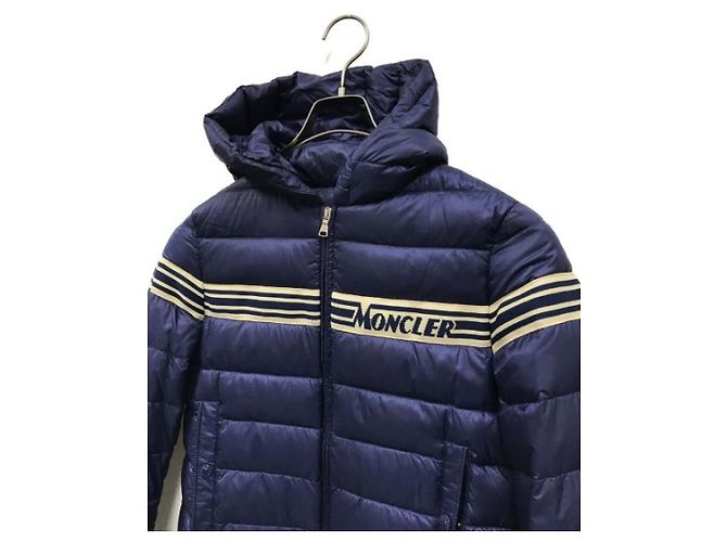 Moncler Renald quilted nylon down jacket navy blue - view 3