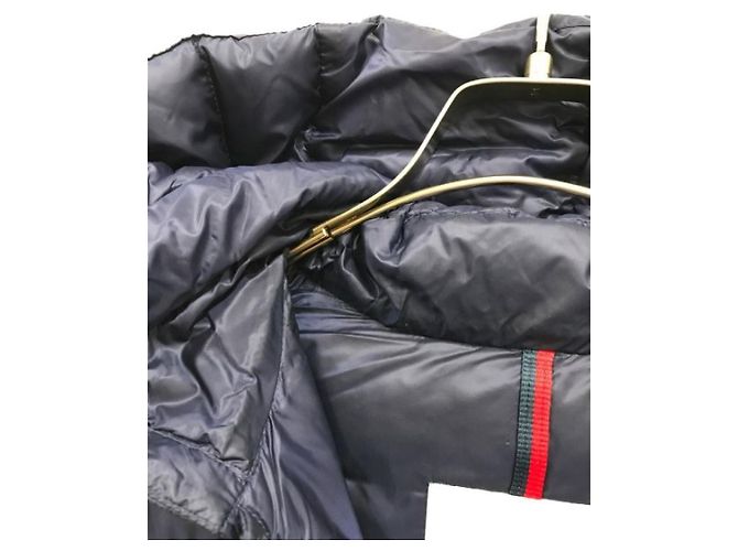 Moncler Renald quilted nylon down jacket navy blue - view 7