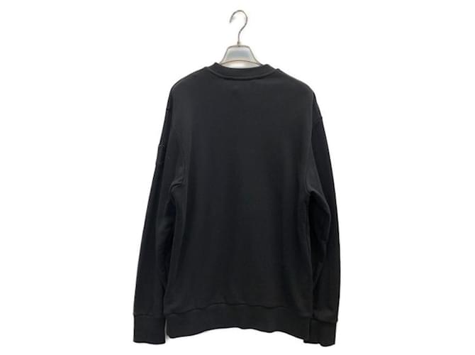 Moncler 1952 Rundhalspullover Schwarz Baumwolle - Ansicht 2