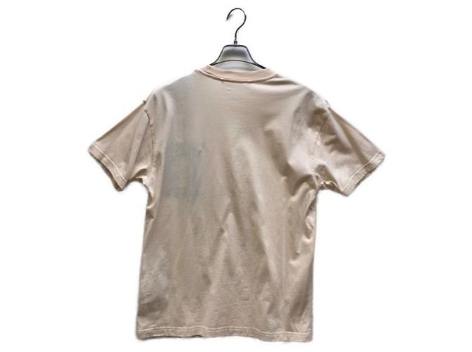 T-shirt Moncler con patch logo rosa in cotone - vista 2