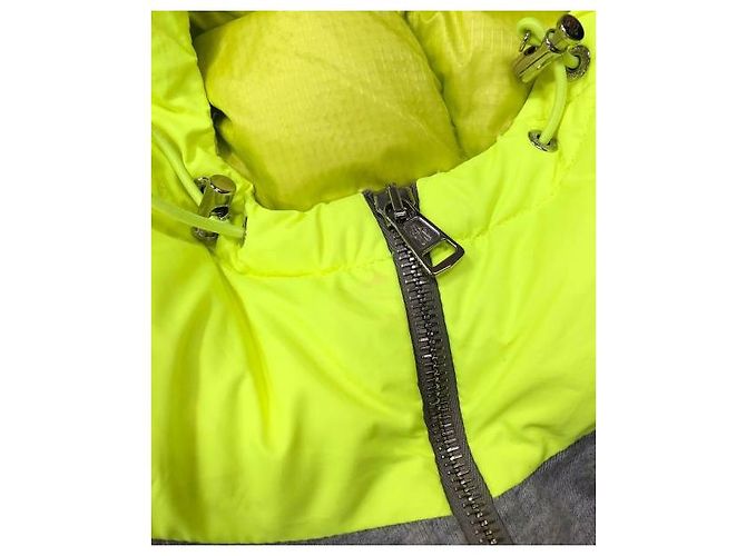 Moncler Kapuzenpullover mit Reißverschluss Grau Baumwolle - Ansicht 5
