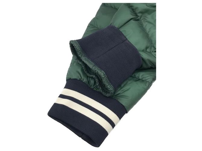Piumino Moncler ENRICK blu navy nylon - vista 5