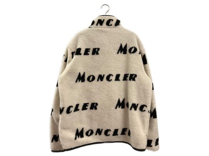 Moncler Maglia White Polyester Men Coat - view 2