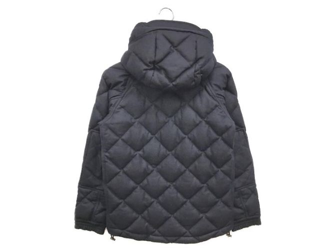 Moncler Harry Giubbotto Navy Blue Wool Jacket - view 2