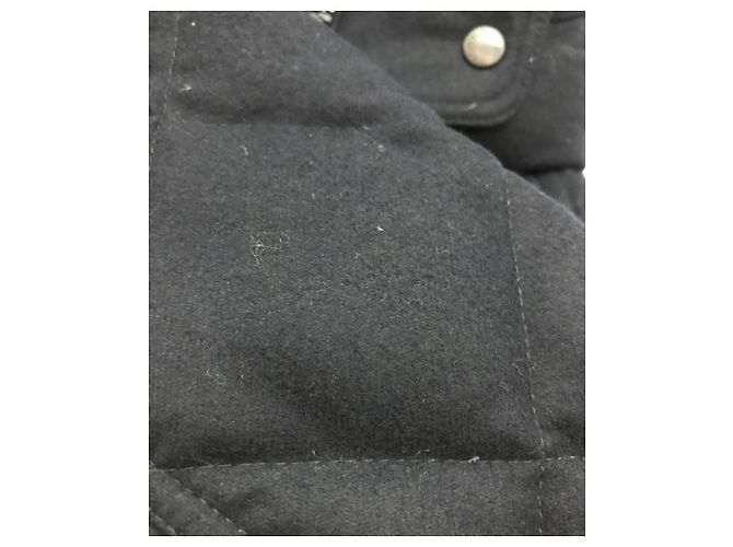 Moncler Harry Giubbotto Navy Blue Wool Jacket - view 6