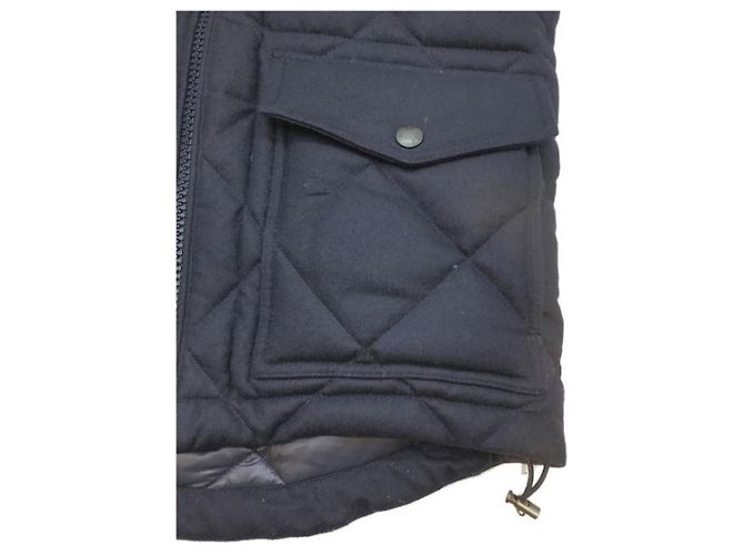 Moncler Harry Giubbotto Navy Blue Wool Jacket - view 7
