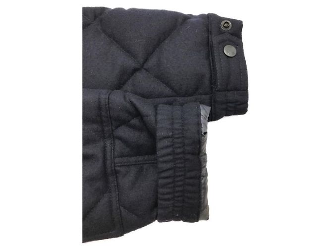 Moncler Harry Giubbotto Navy Blue Wool Jacket - view 9