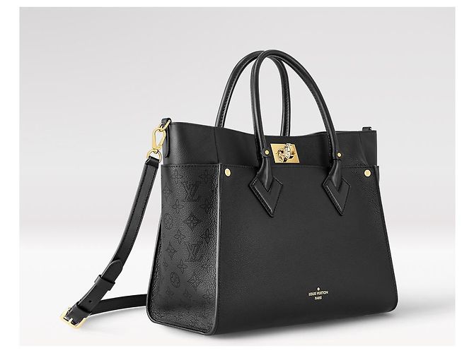 Louis Vuitton On My Side GM Borsa in pelle nera Nero - vista 2